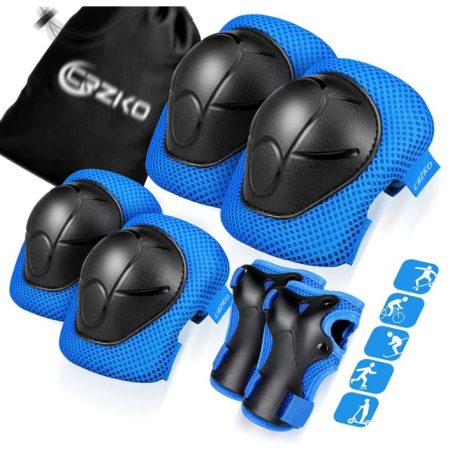 Casco para niños rodilleras,almohadillas,protector,luz de reversa recargable,lentes