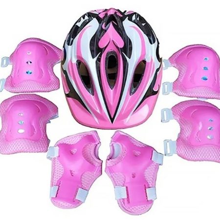 Distroller Chamoy Casco Coderas Y Rodilleras Infantil Niña